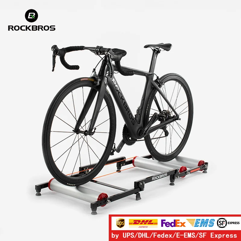 Bike Rollers Indoor Cycling Aluminum - ROCKBROS Bicycle Rollers Trainer MTB Road