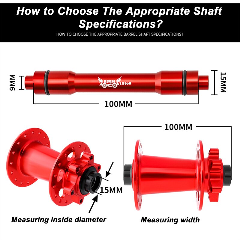 15 To 9 100mm MUQZI Thru Axle  - Thru Axle Adapter For Bike Trainer 评论和价格