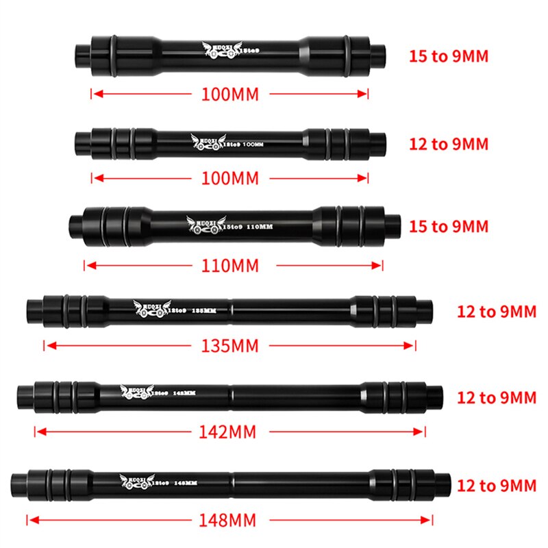 15 To 9 100mm MUQZI Thru Axle  - Thru Axle Adapter For Bike Trainer 评论和价格