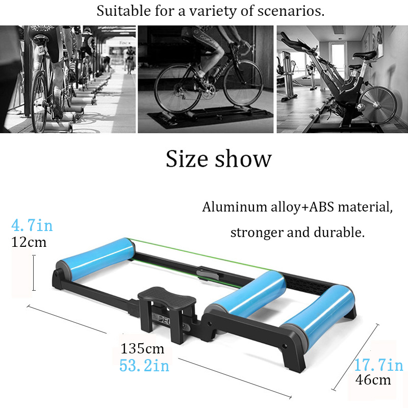 Bike Rollers Indoor Exercise B - Bike Rollers Indoor Cycling Aluminum 评论和价格