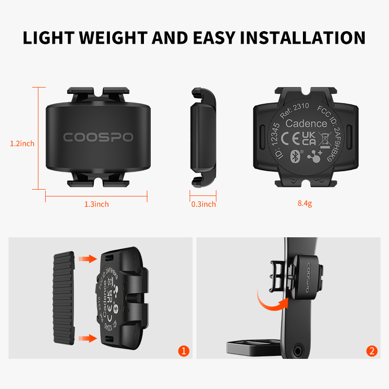 CooSpo Bicycle Sensor Cadence  - Cycling Speed Cadence Sensor Dual 评论和价格
